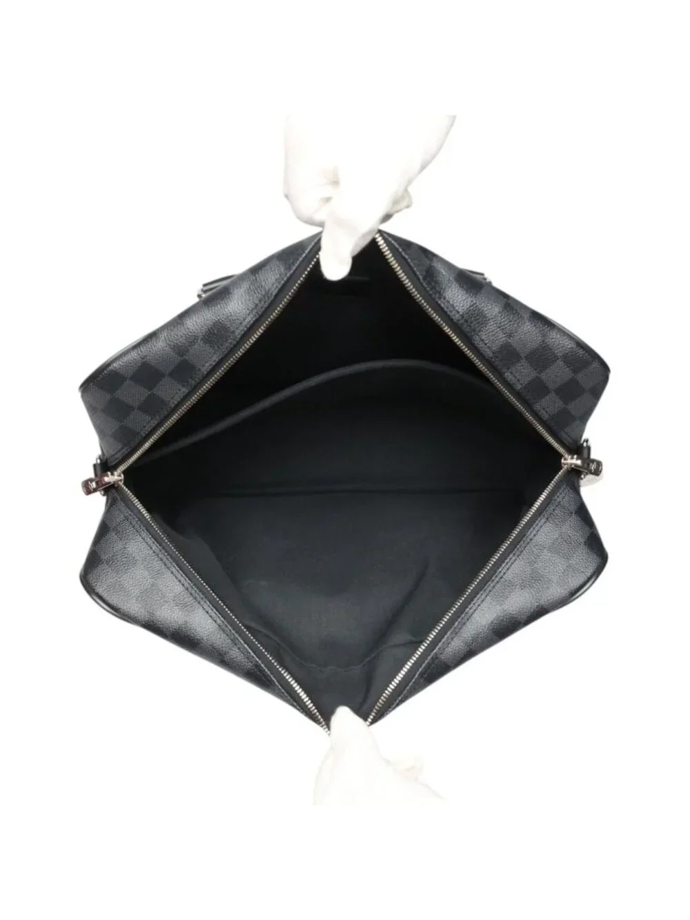 Louis Vuitton Damier Graphite Business Icare Shoulder Bag Gray